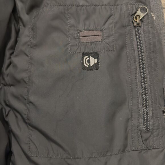 The North Face Down Parka Puffer Coat 600 Fill sz Small Gray Hooded Long Quilted - Picture 6 of 13
